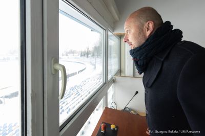 zdjęcie z obiektu spikerki na Stadionie Miejskim "Stal", fot. Grzegorz Bukała, Urząd Miasta Rzeszowa